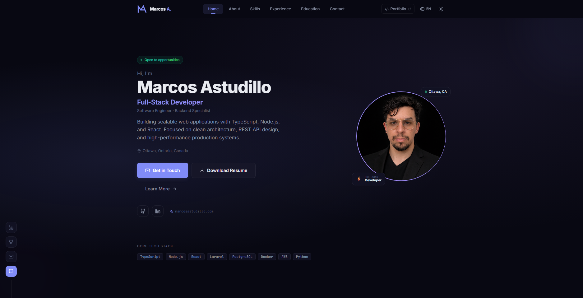 Marcos Astudillo | Full-Stack Developer & Software Engineer